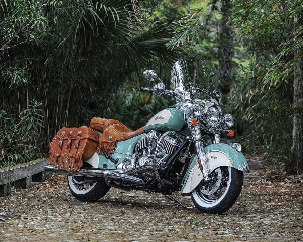 Americana Is Here to Stay - Indian Motorcycles is killing the vintage Easy Rider game: The Scout is the best looking roadster out there and the Chief Vintage comes in two-tone cream-and-teal and has standard fringed-leather saddlebags. If you’re going to cruise, why not have some fringe flying in the background?