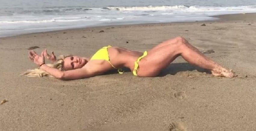 Britney on the beach