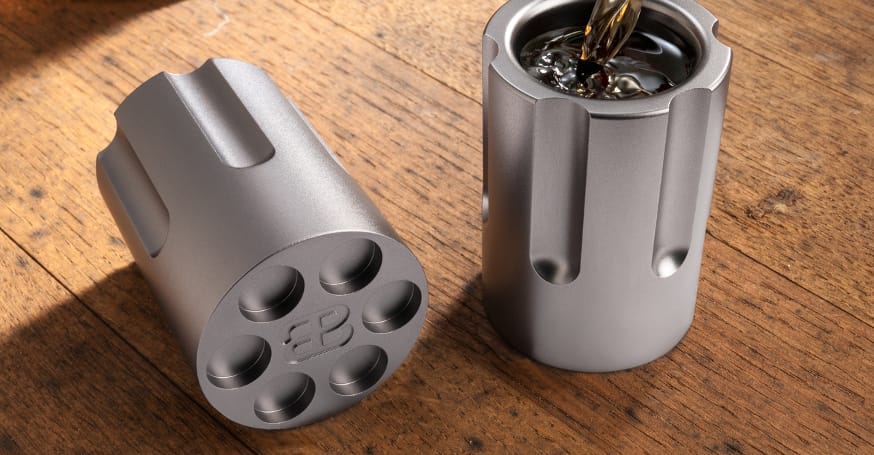 Inspired by the classic Colt revolver for your liquid refreshment
