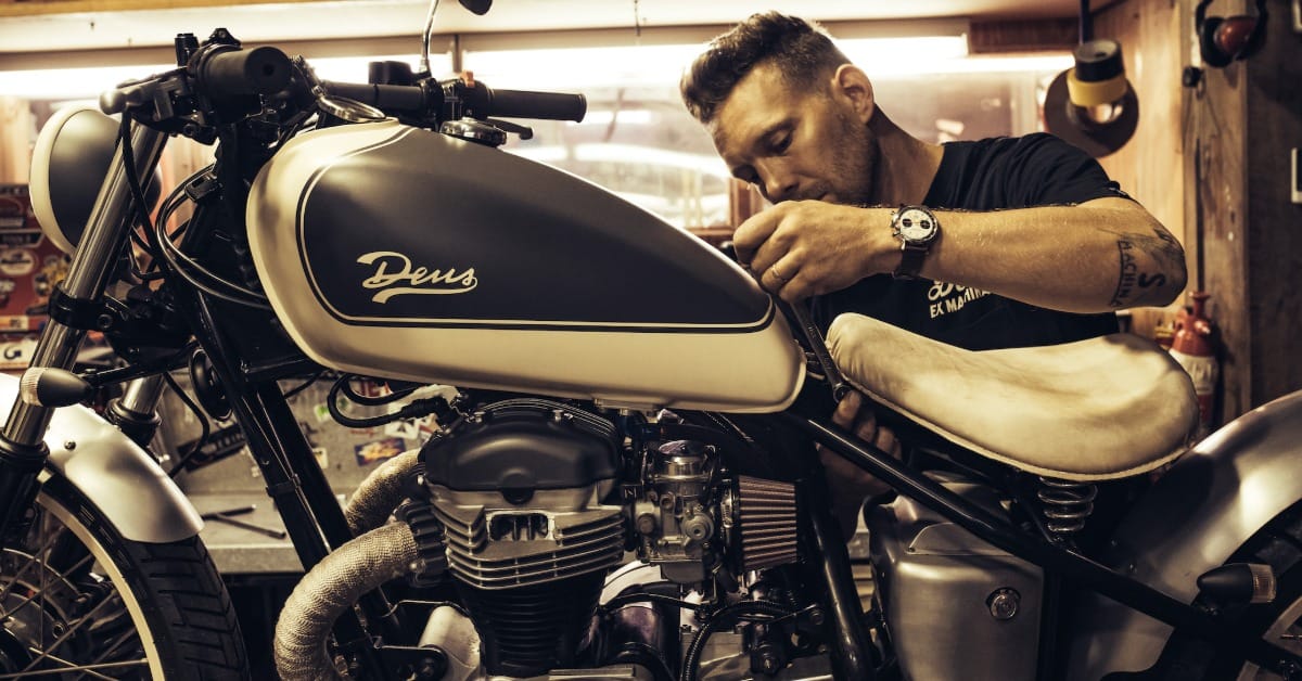 deus ex machina x breitling watch collab promo