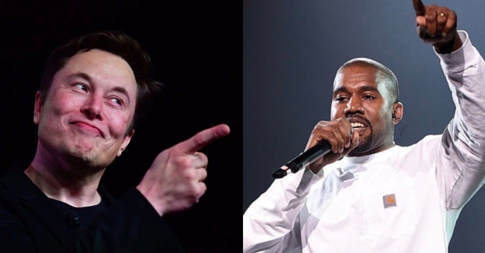 Elon Musk and Kanye West