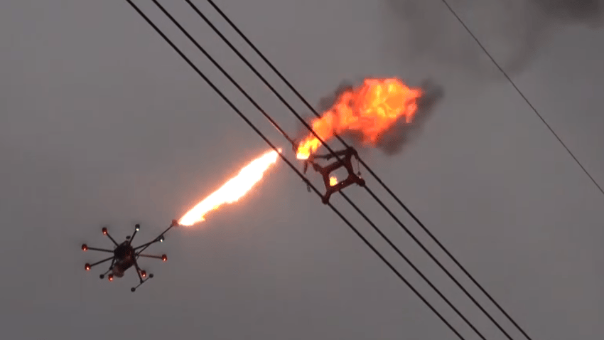 flamethrowing-drone