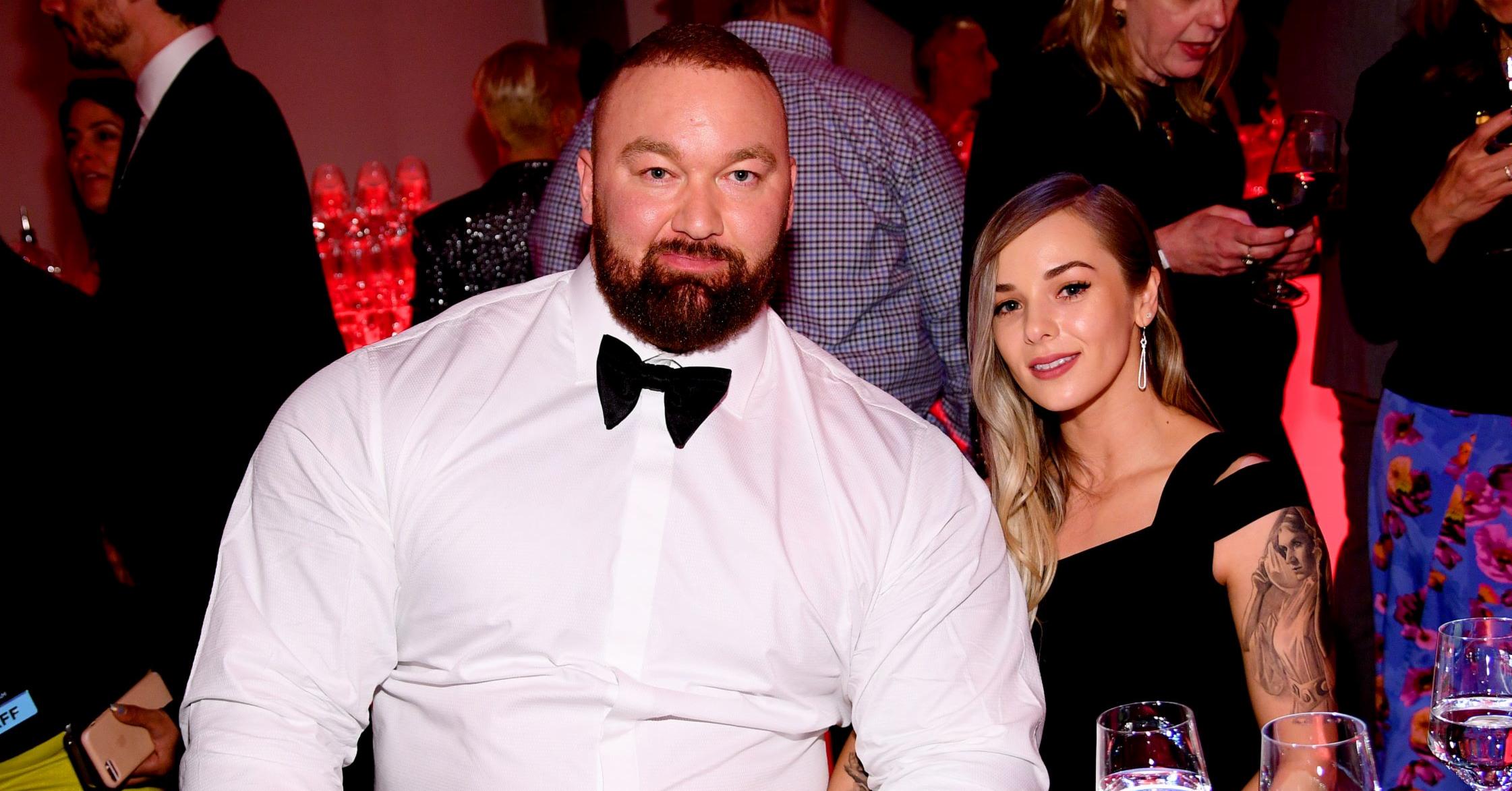 Hafþór Júlíus Björnsson and wife promo
