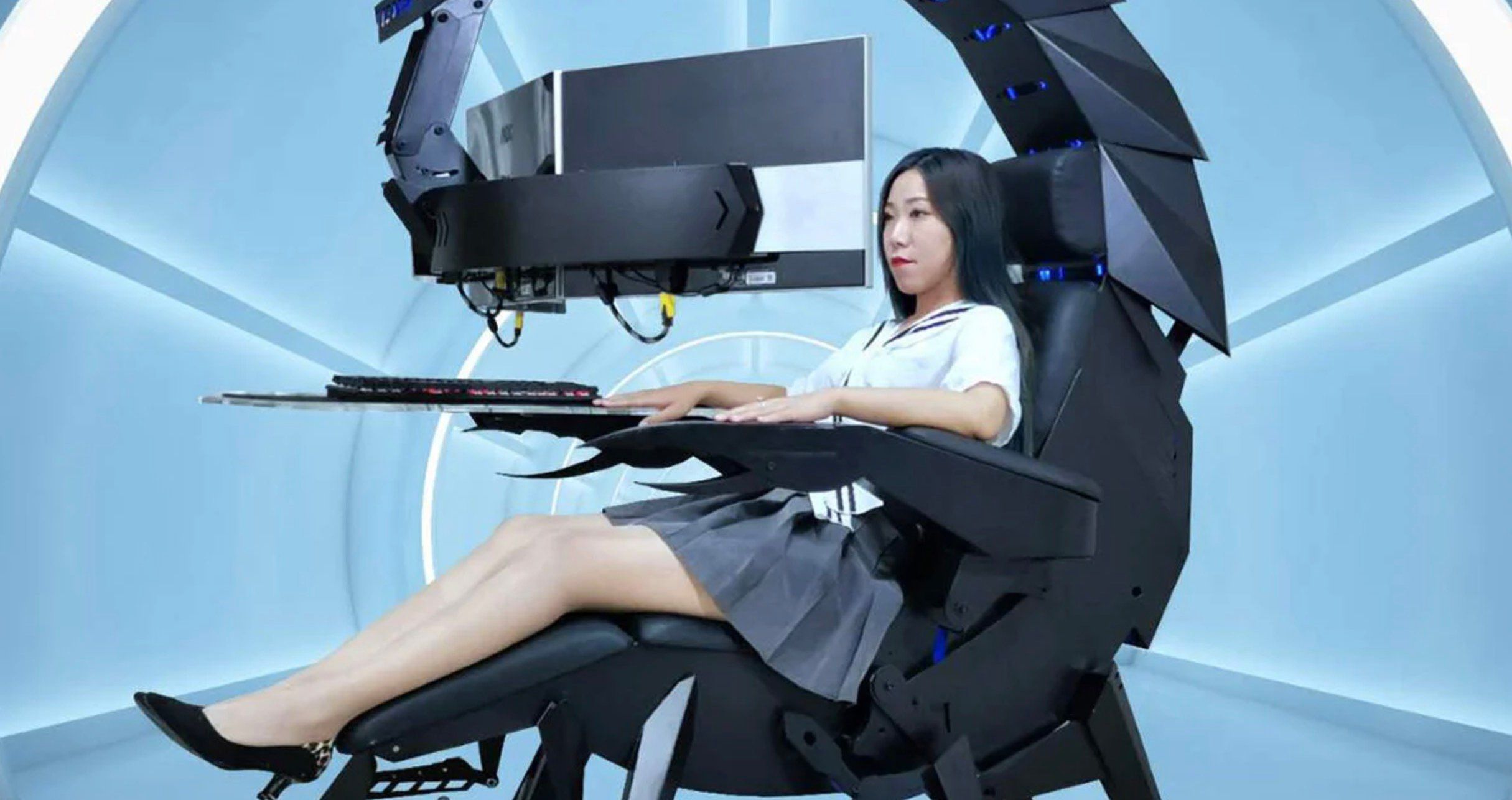 This Insane Scorpion Gaming Chair Doubles As a Zero Gravity Computer Workstation Maxim