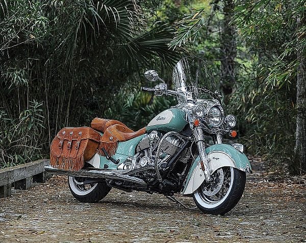 Americana Is Here to Stay Americana Is Here to Stay - Indian Motorcycles is killing the vintage Easy Rider game: The Scout is the best looking roadster out there and the Chief Vintage comes in two-tone cream-and-teal and has standard fringed-leather saddlebags. If you’re going to cruise, why not have some fringe flying in the background?