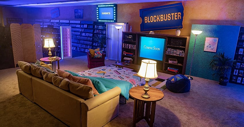 Blockbuster Airbnb Promo