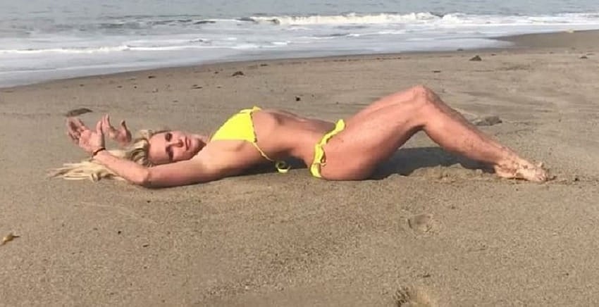 Britney on the beach