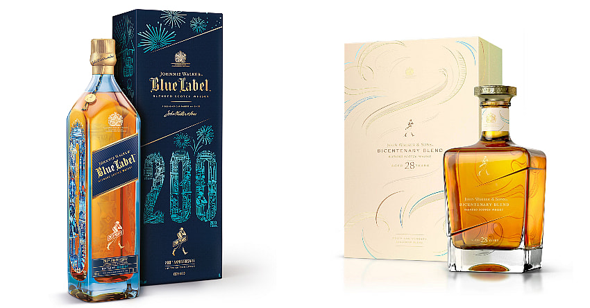 Johnnie Walker 200th Anniversary Bottles Promo