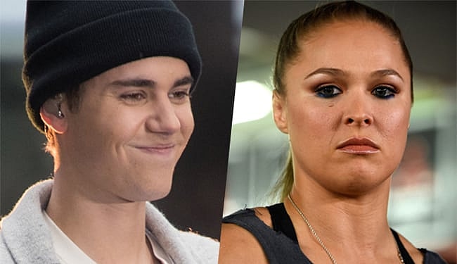 Justin Bieber Ronda Rousey
