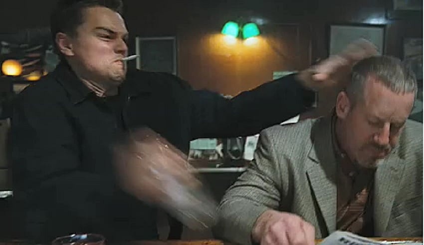 Leo The Departed glass smash