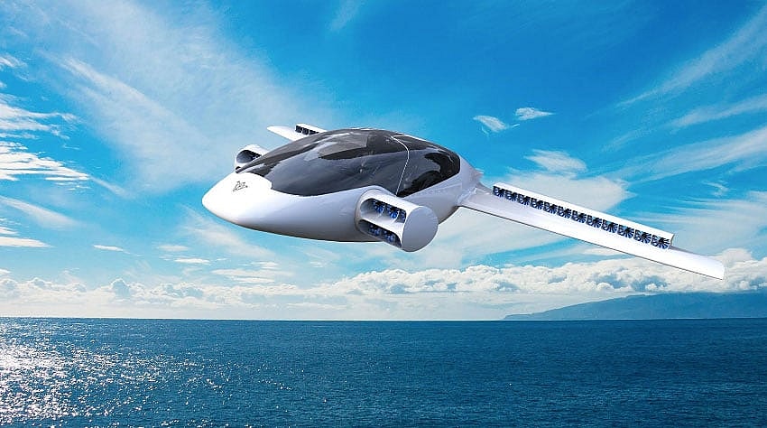 Lilium private jet concept art