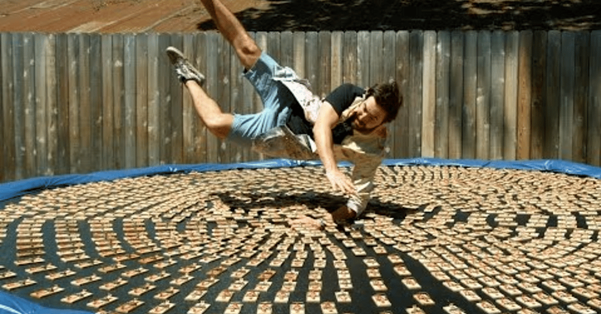 Mouse Trap Trampoline