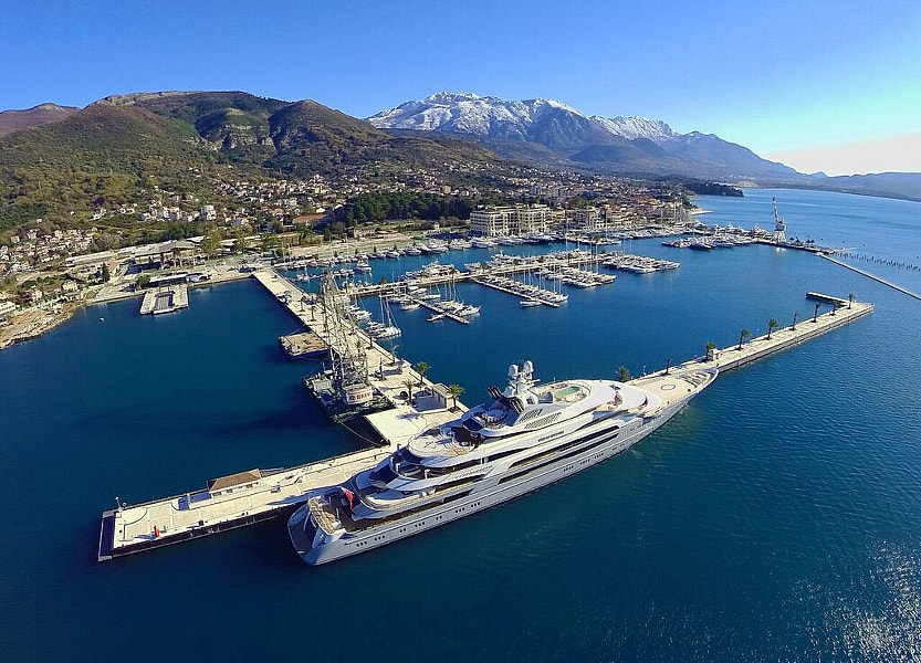 The world's largest superyacht berth is over 800 feet long