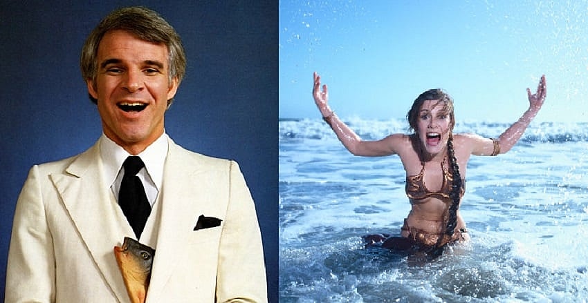 Steve Martin and Carrie Fisher