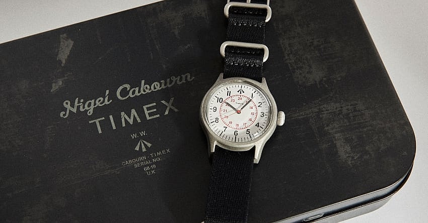 Timex x Nigel Cabourn Naval Officer's Watch Promo
