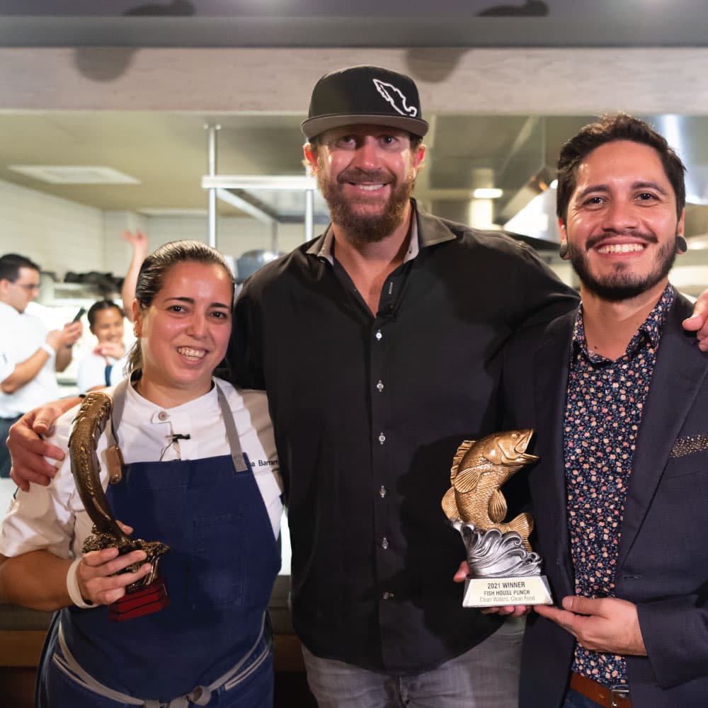 Founder Brady Lowe, Winning Chef Giannina Barrantes of 1 Hotel South Beach and Bartender Gustavo Martinez, Empire Social Lounge