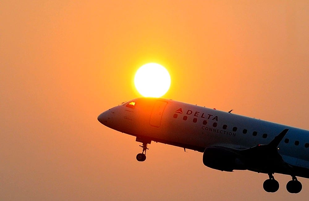 Delta in flight getty