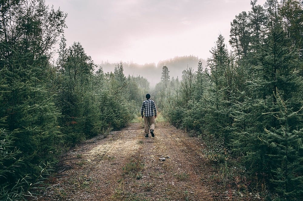 Man against nature