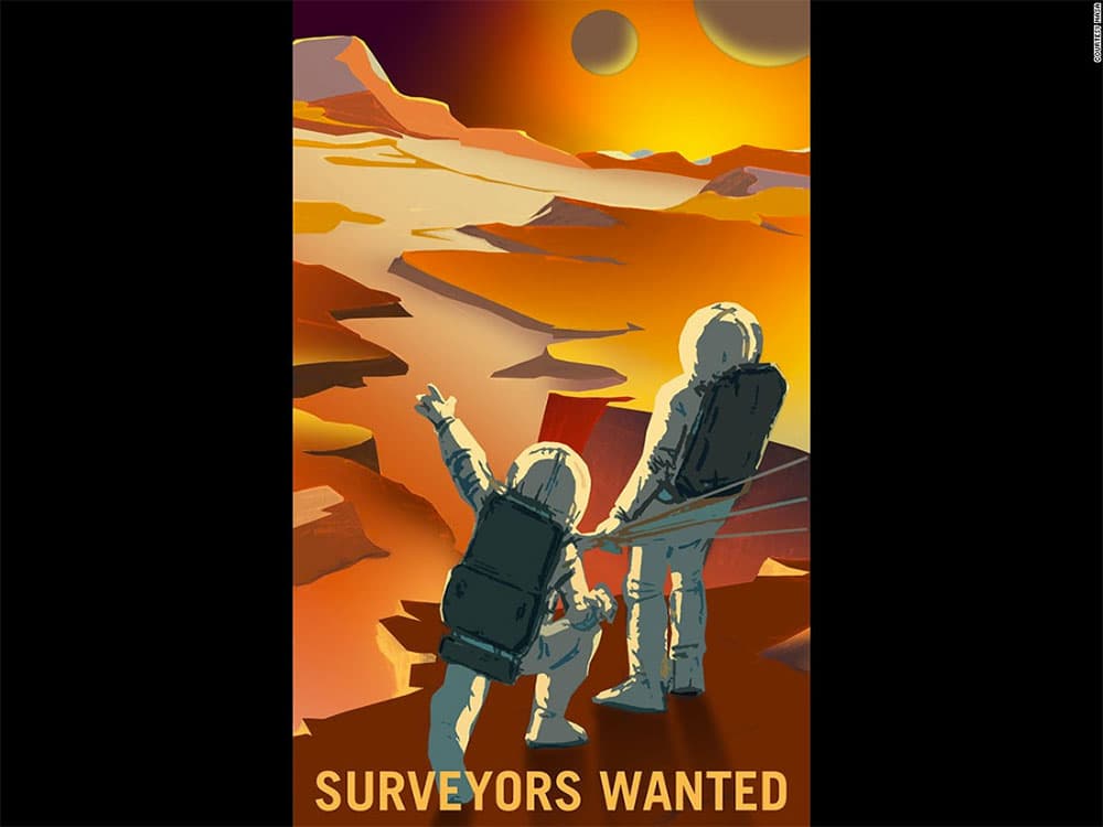 Mars Mission recruitment poster. (Image: NASA)