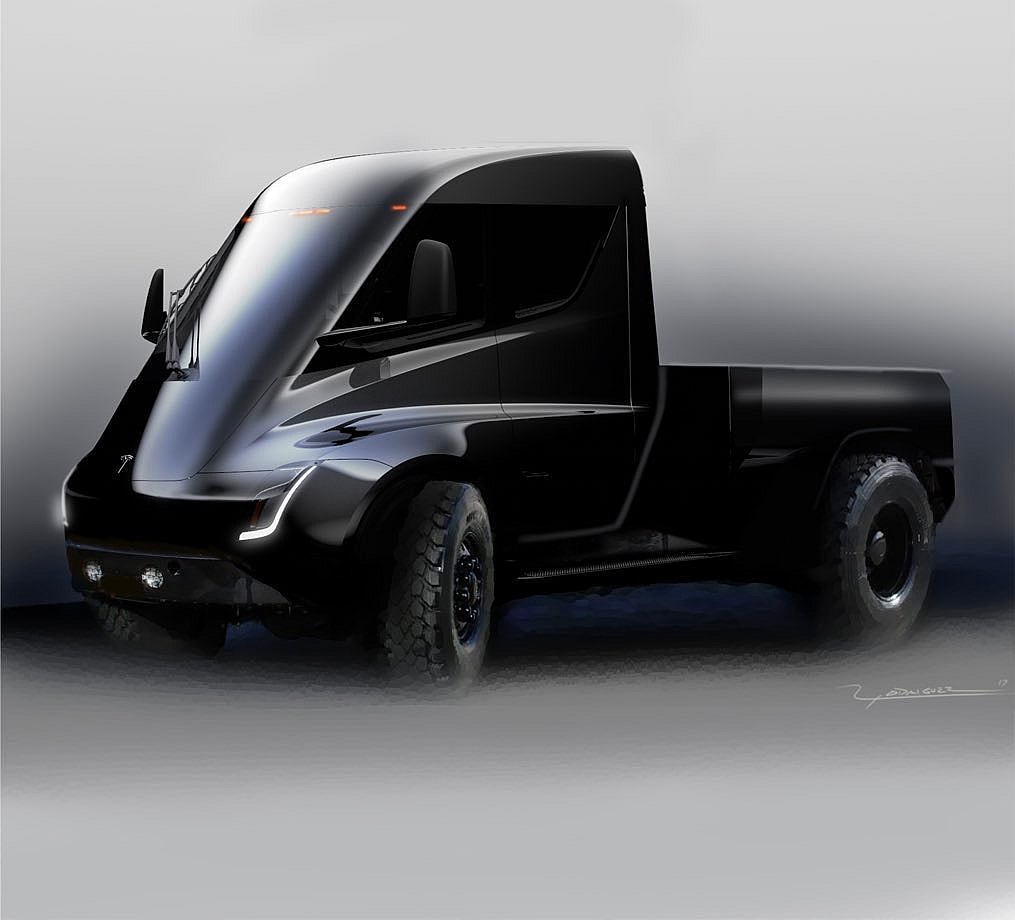 Tesla pickup sketches