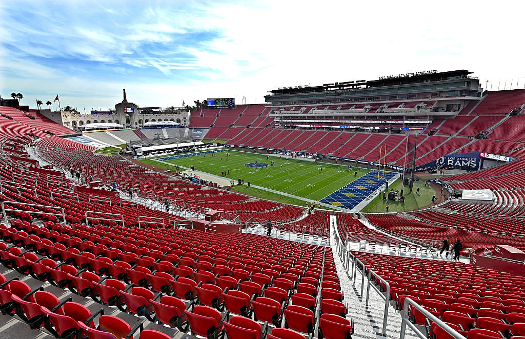 View of the Los Angeles Memorial Coliseum for the game between the Arizona Cardinals and the Los Angeles Rams on December 29, 2019 in Los Angeles, California. (Photo by Jayne Kamin-Oncea/Getty Images)