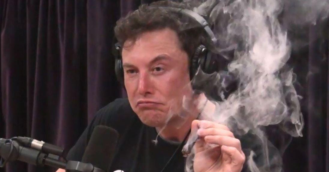 Elon Musk Weed Promo