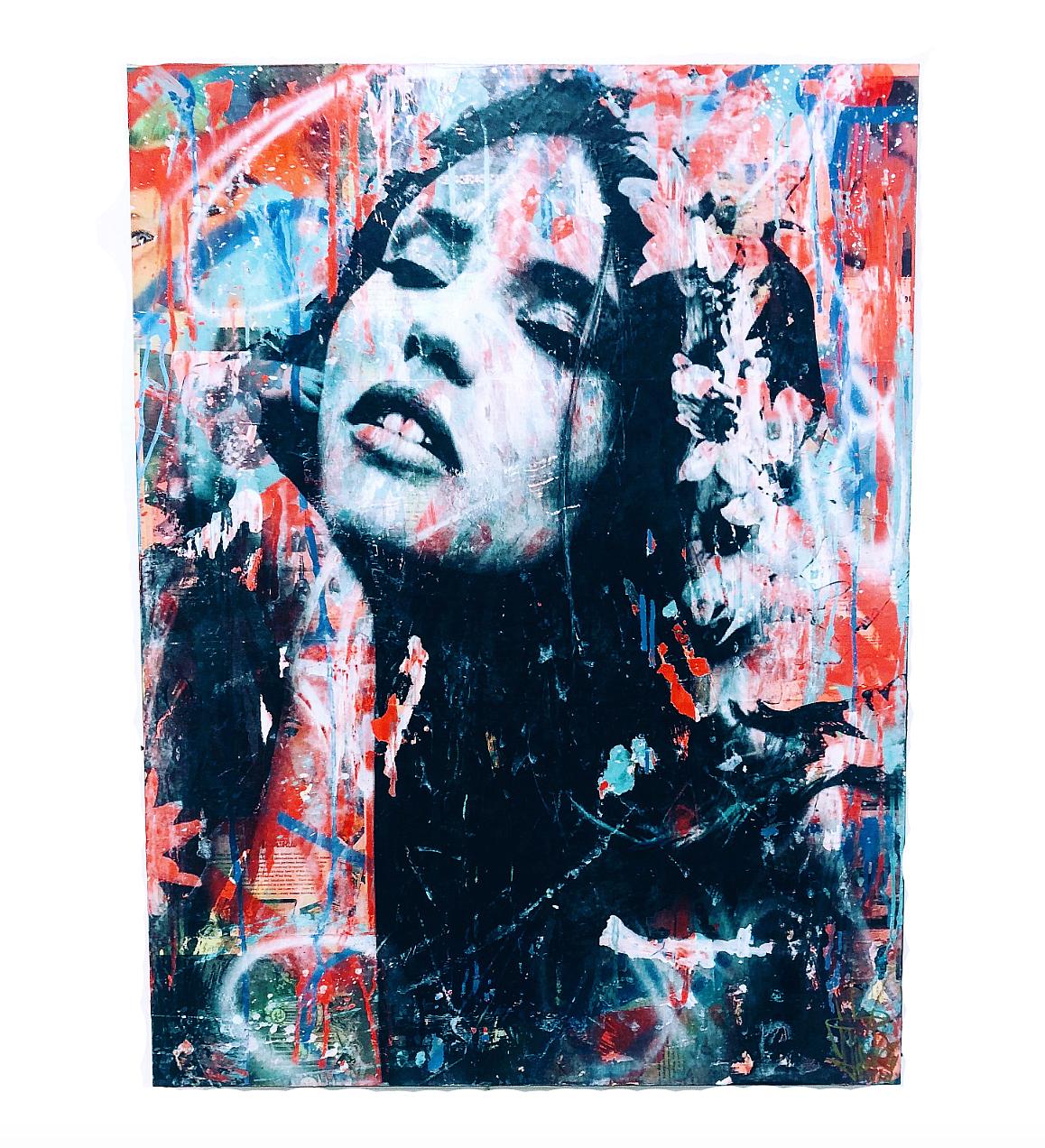 Bianca Balti _ Mixed Media _ 30x40 _ Seek One _ $4,500
