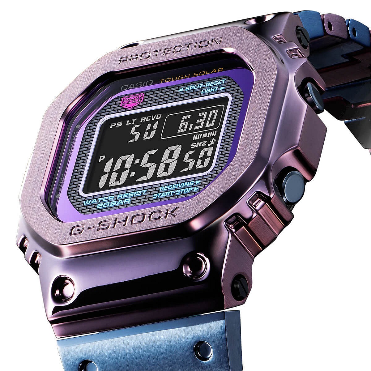 G-SHOCK デジタル腕時計 GMW-B5000東京の夕暮れ Casio G-shock Twilight Tokyo GMW-B5000PB watch | Hypebeast