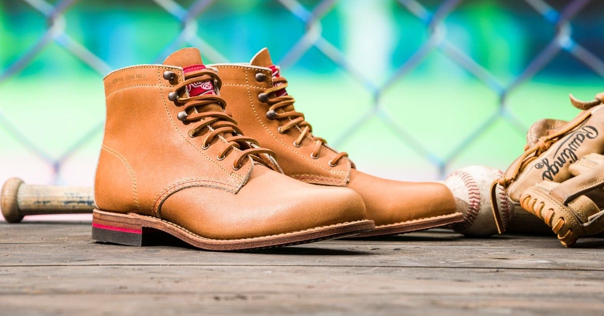 wolverine rawlings boot collab promo