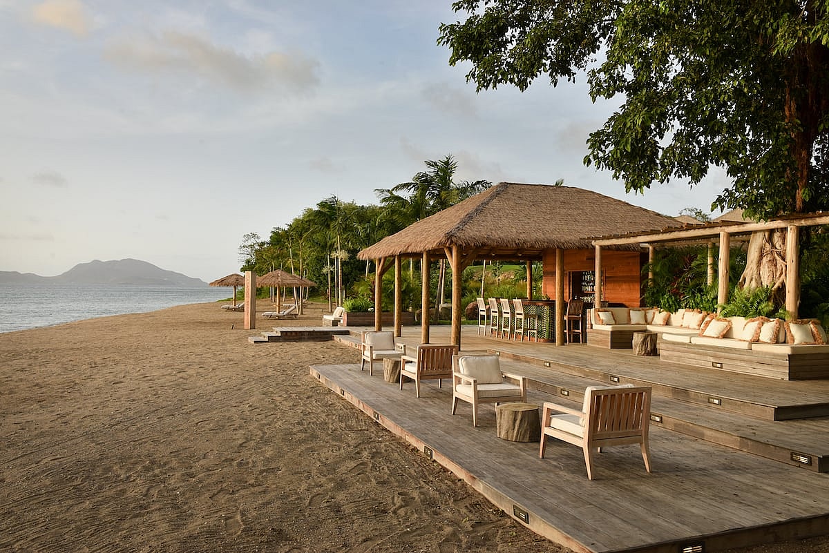 Paradise Beach Nevis Beach Bar Dusk.jpg