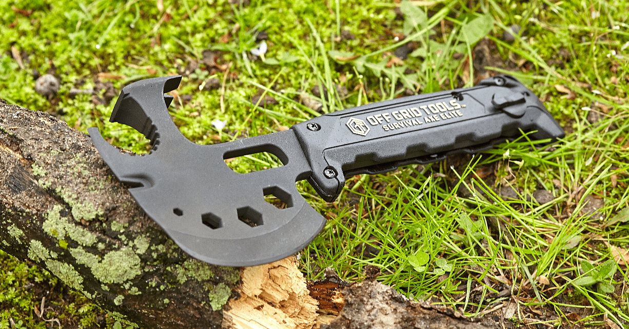 Off Grid Survival Axe Elite Promo