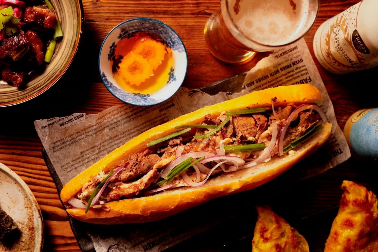 Banh Mi and Bottles Pho Brisket Sandwich