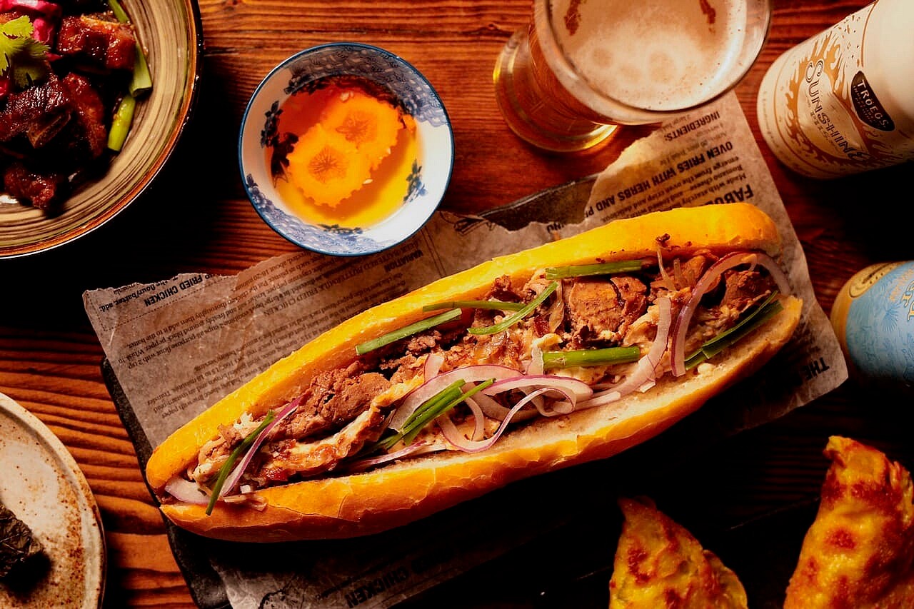 Banh Mi and Bottles Pho Brisket Sandwich