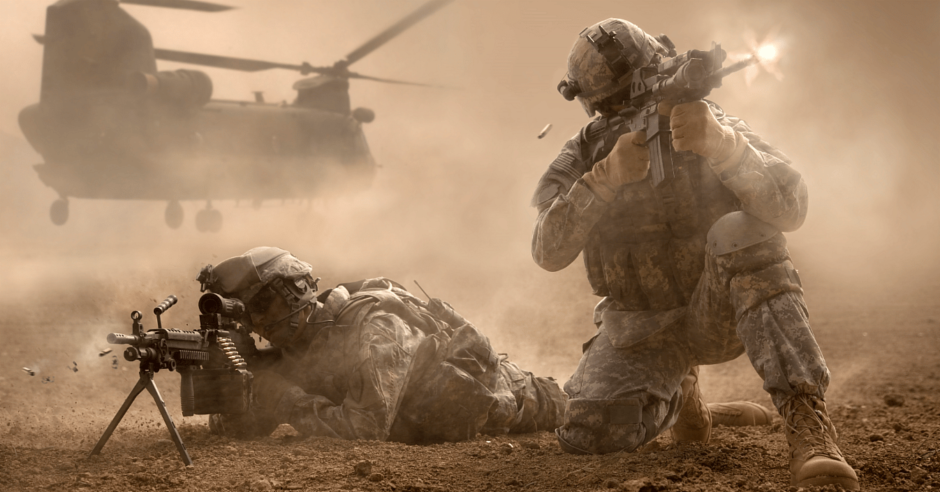 Soldiers in Combat
