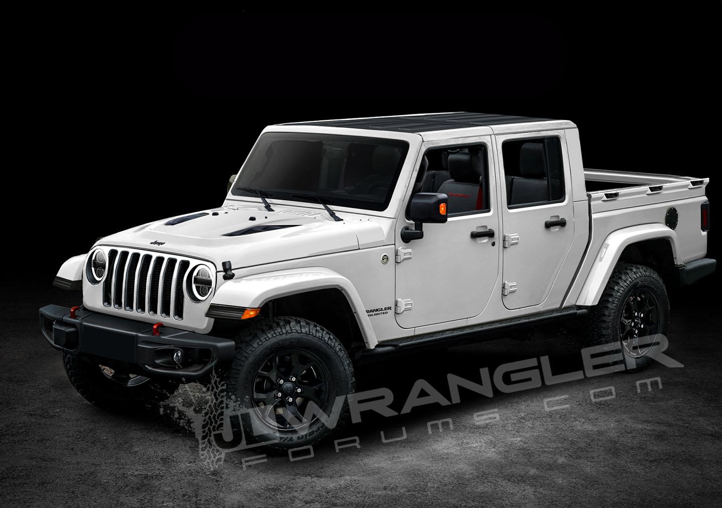 Copyright-JLwranglerforums-JTU-Pickup-White
