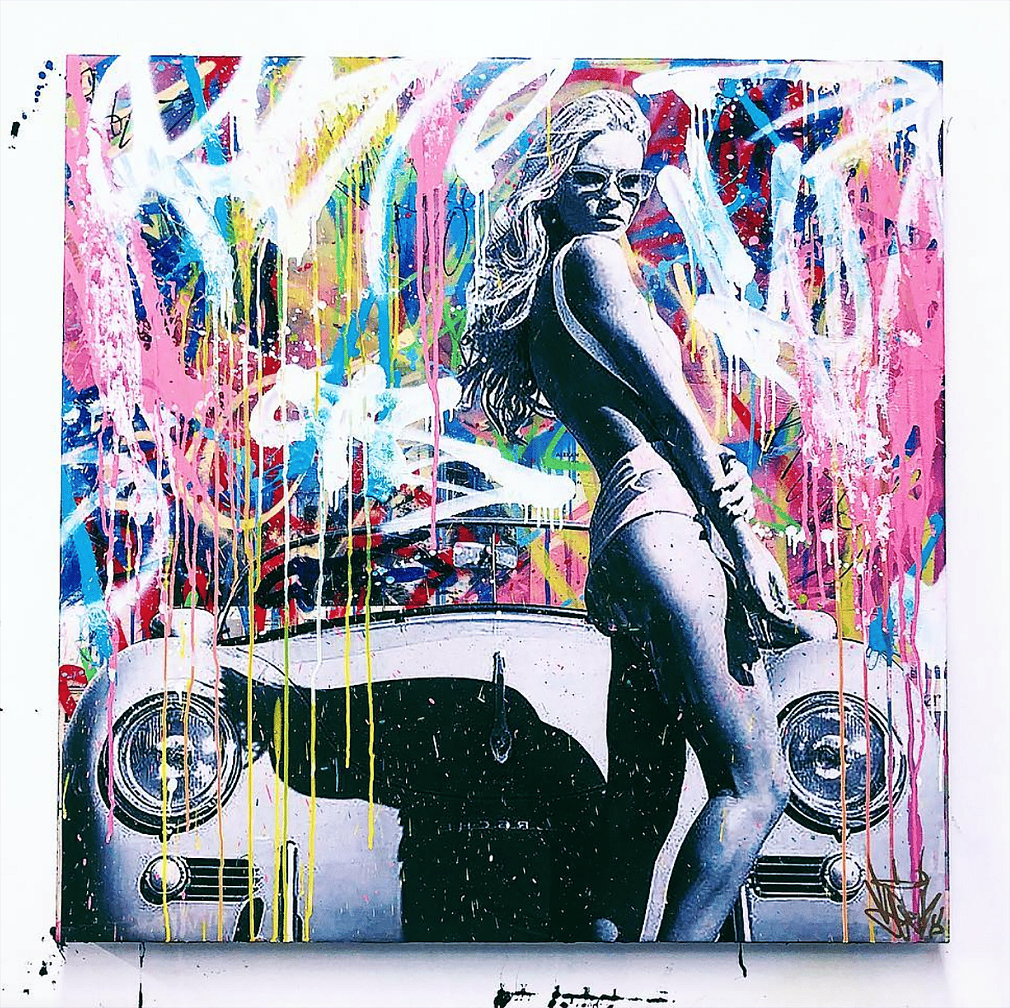 Bardot _ Mixed Media _ 36x36 _ $4,500