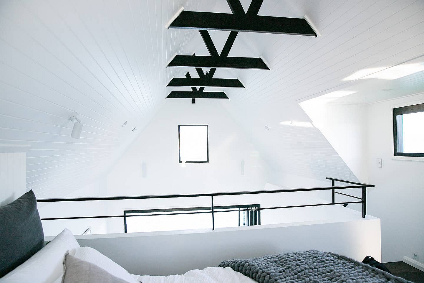 airbnb-floating-cabin-4 Interior of luxe floating villa from Lilypad Palm Beach in New South Wales.