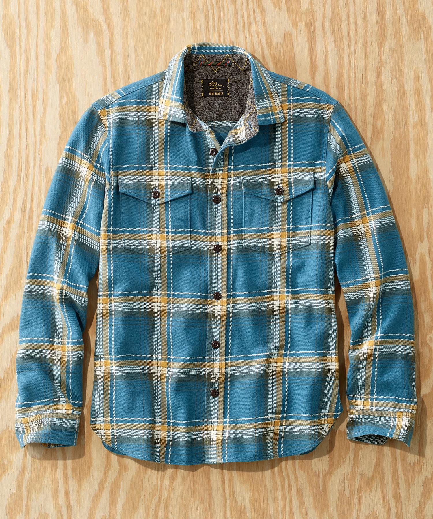 L.L. Bean x Todd Snyder Heavyweight Shirt in Dusty Blue