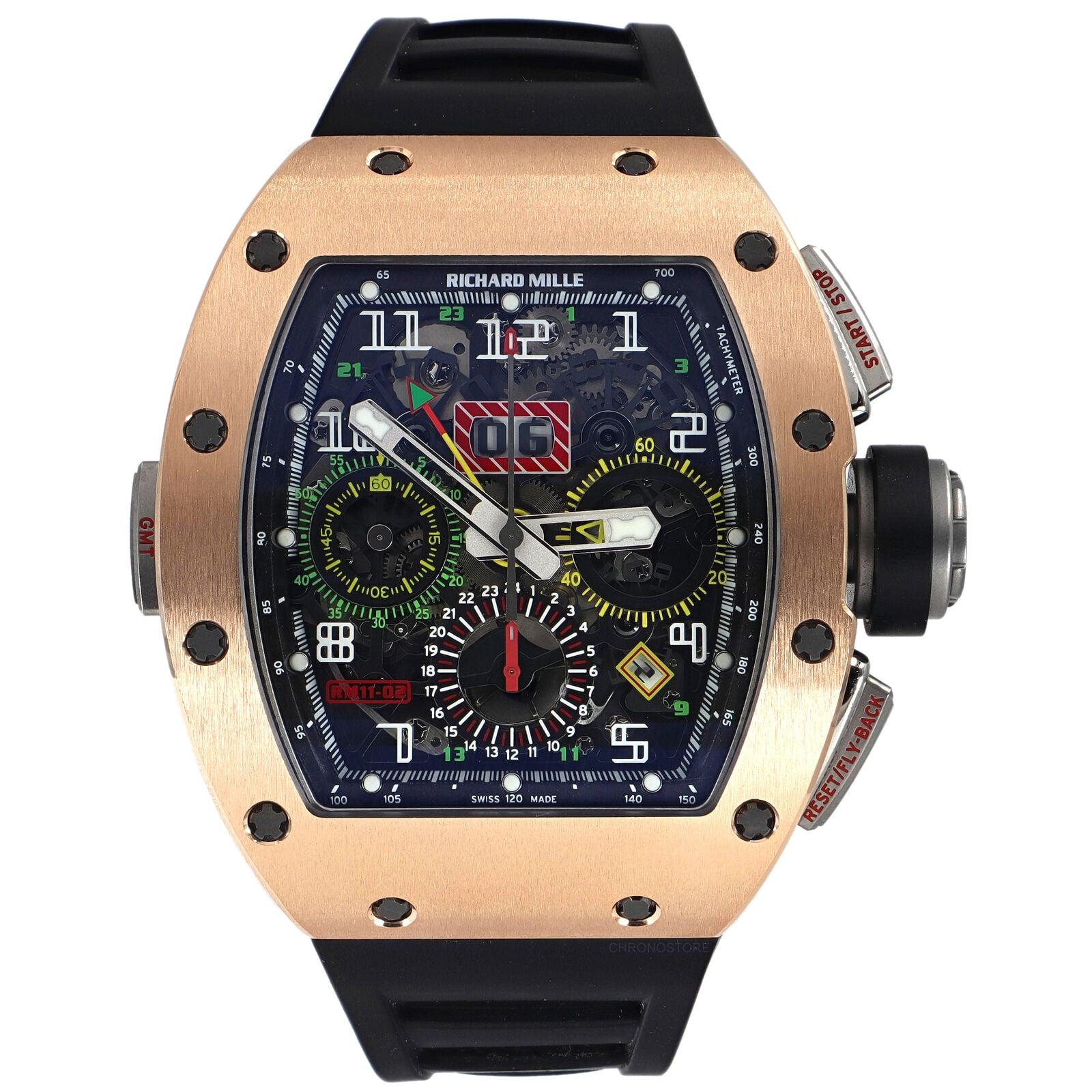 Richard Mille RM11 Flyback Chronograph Rose Gold Titanium Watch