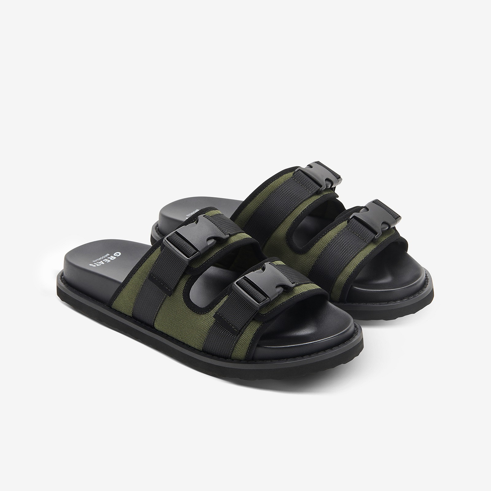 GREATS-Gender Neutral-The Classon Utility Sandal Two Band-Cargo-02-Web