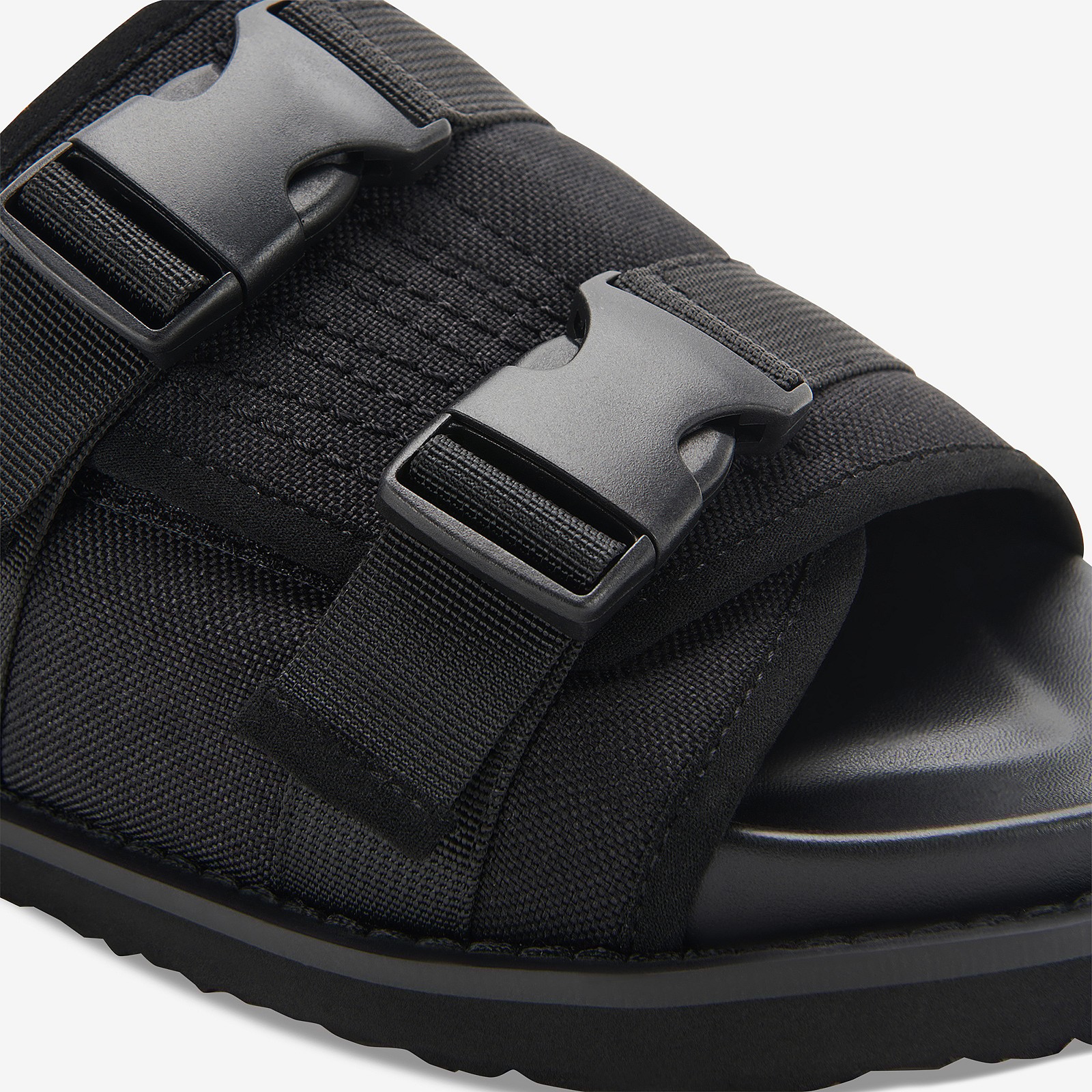 GREATS-Gender Neutral-The Classon Utility Slide One Band-Triple Black-05-Web