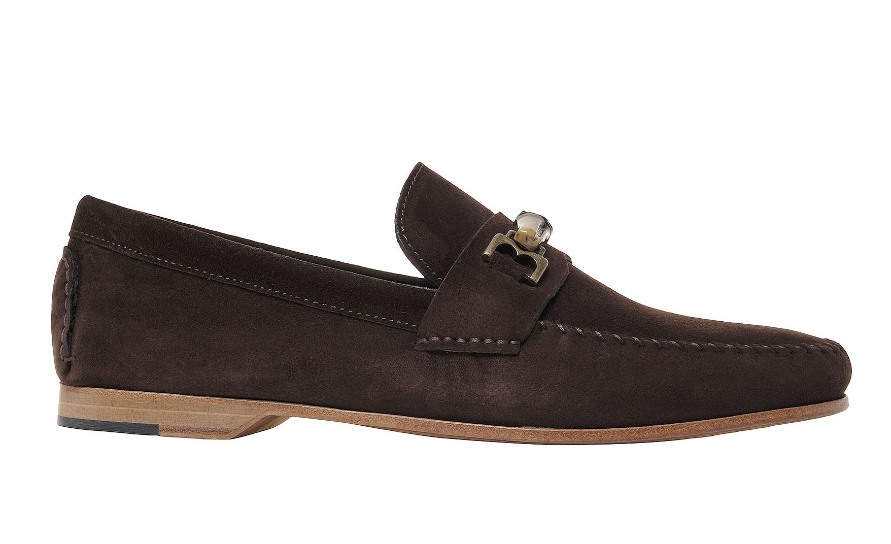 Bruno Magli Riviera Suede Bit Loafers