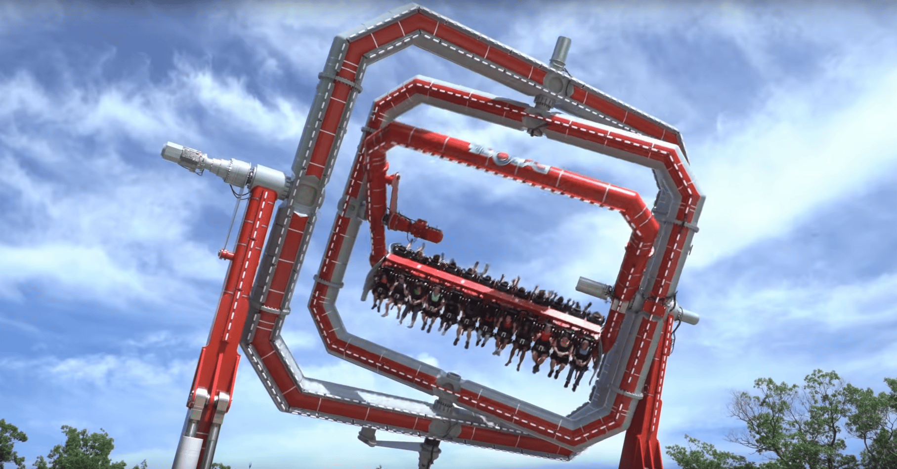 Six Flags Cyborg Cyber Spin