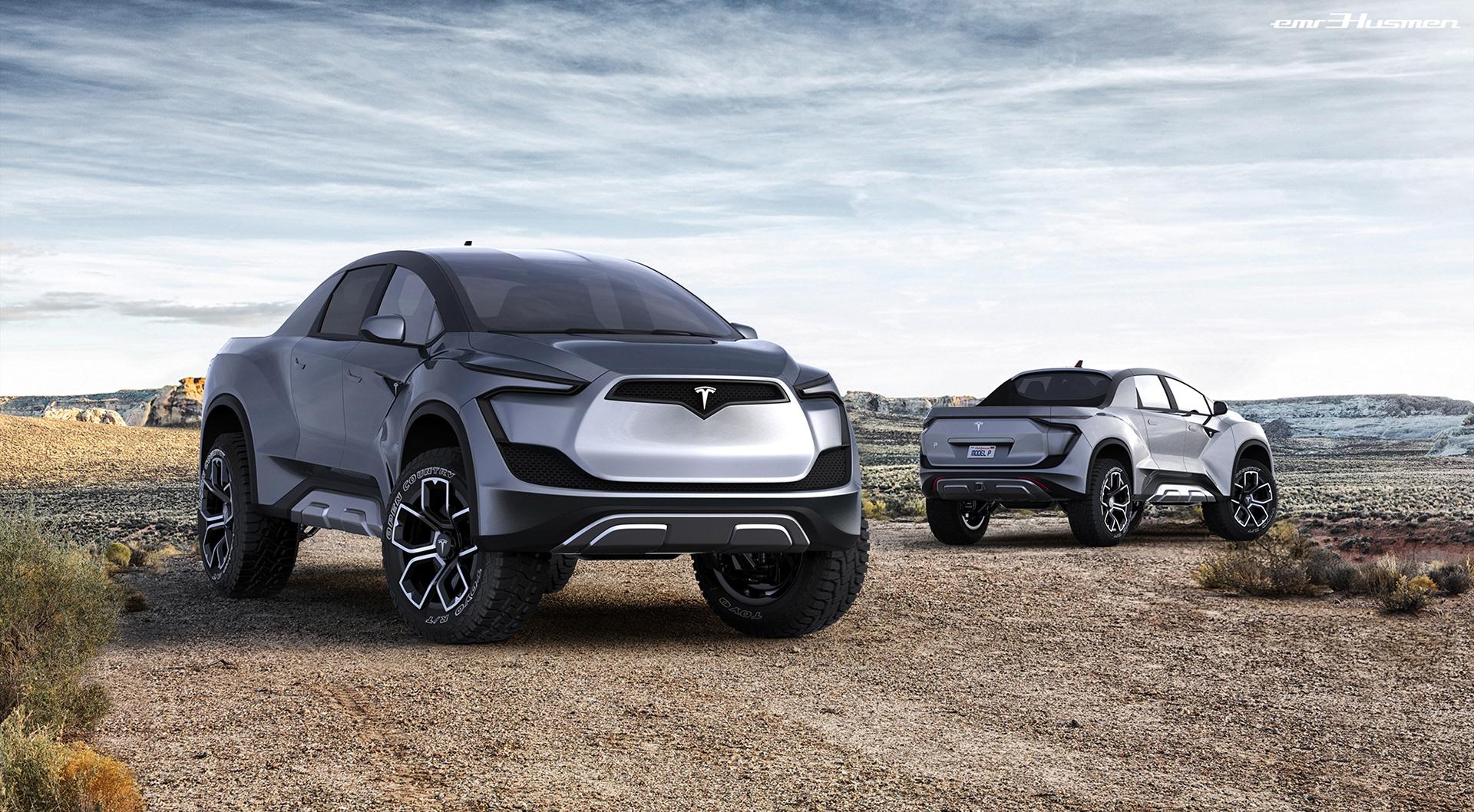 Tesla Pickup Model P Concept (3)