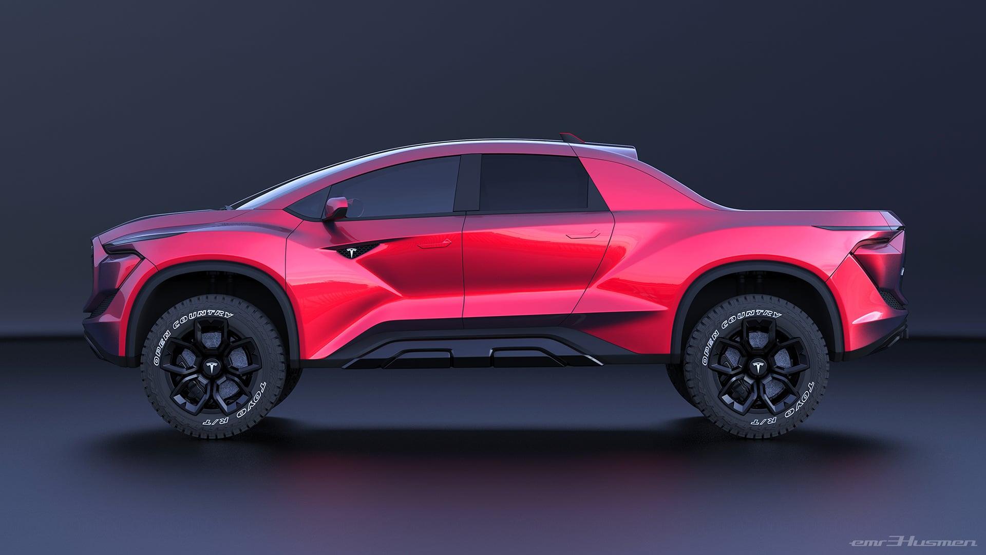 Tesla Pickup Model P Concept (5)