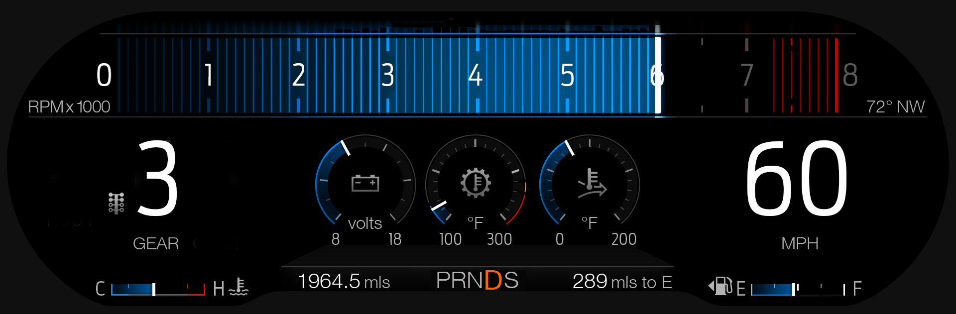 Ford-Mustang-GT-Drag-Strip-Mode-12-inch-Digital-Cluster