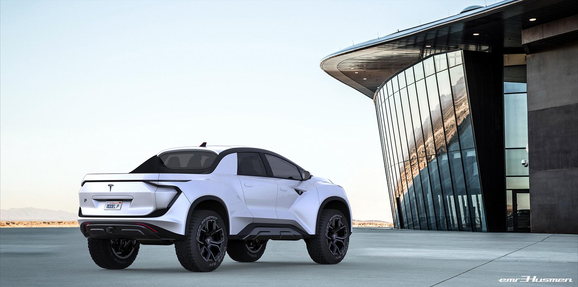 Tesla Pickup Model P Concept (2)
