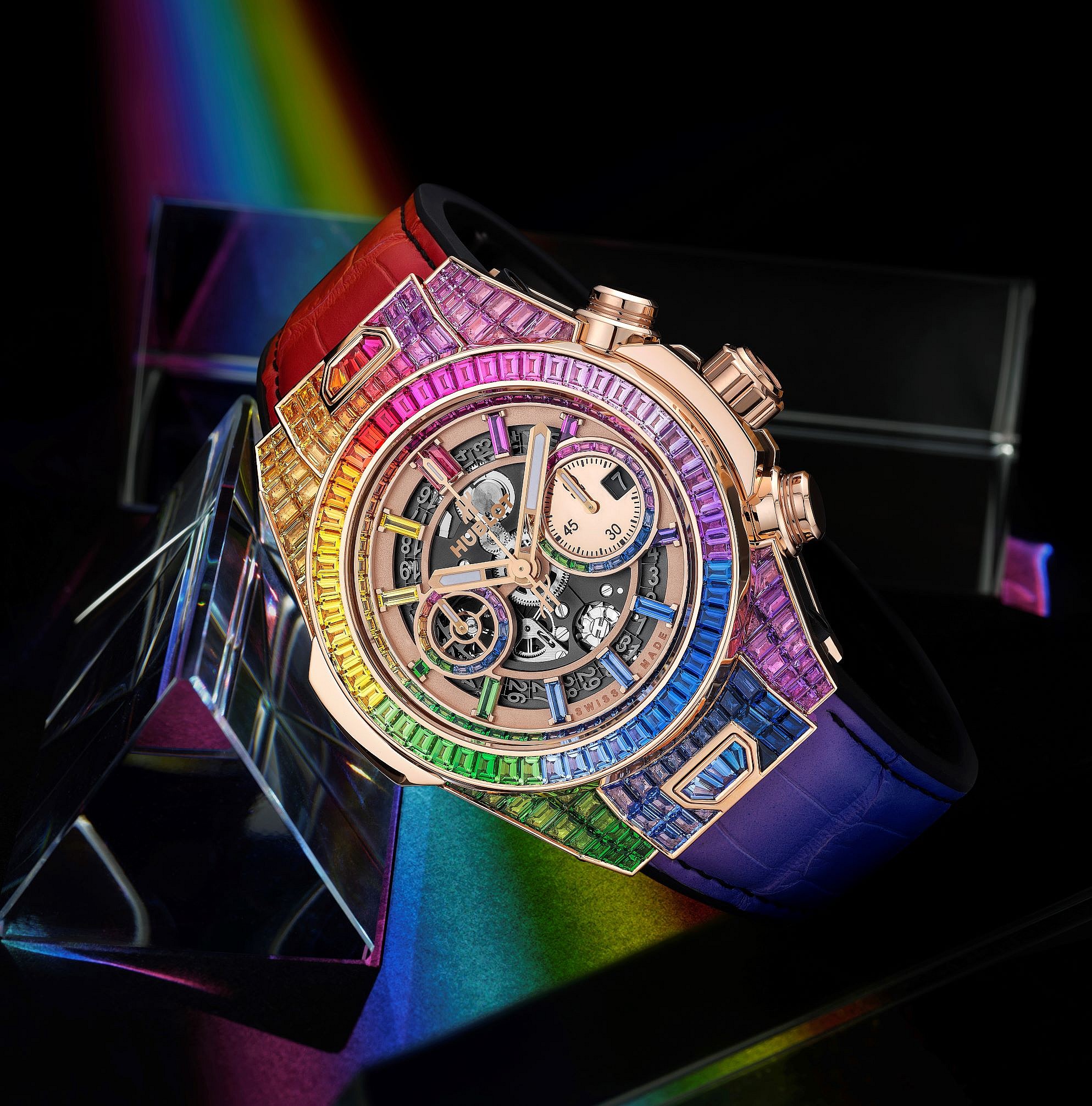 Hublot Big Bang Unico Full Bauguette King Gold Rainbow (2)