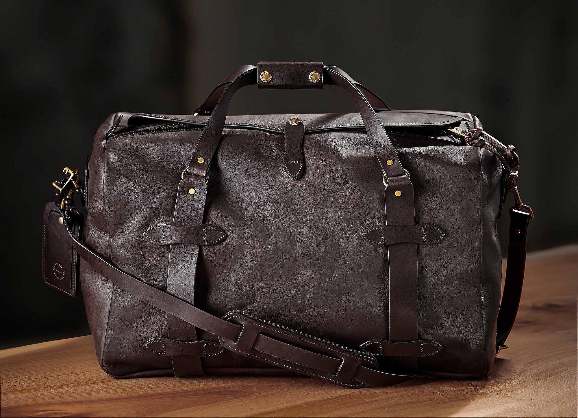 Filson's Weatherproof Collection Medium Duffle (front view) $950.jpg