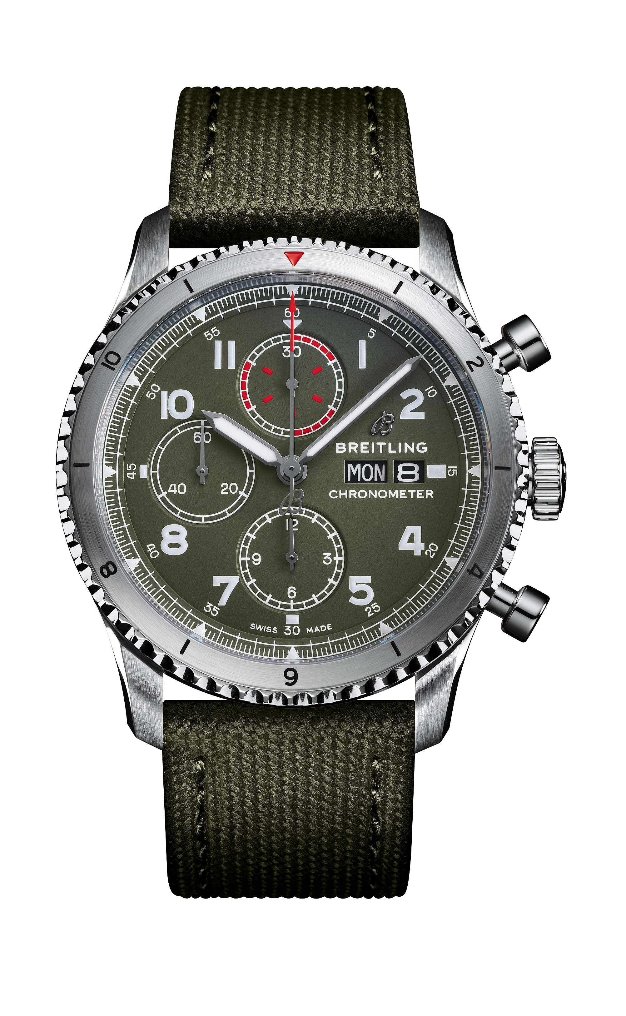 Breitling Aviator 8 Chronograph 43 Curtiss Warhawk_Strap_1